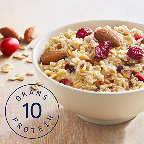 Image of Quaker Instant Oatmeal, Select Starts, Protein, Cranberry Almond, Breakfast Cereal, 6 Packets Per Box (Pack of 6 Boxes)