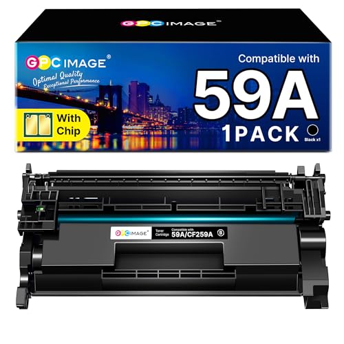 GPC IMAGE 59A CF259A Toner (Mit Chip) Kompatible für HP 59A Toner 59X CF259X für HP LaserJet Pro M404dw Toner M404dn MFP M428dw M428fdw M428fdn M428 M404n M304 M404 (Schwarz 1er-Pack)