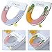 JieYouKeJi WC Sitzbezüge,2pcs Wc Sitzwärmer Toiletten Wärmer Plüsch Reißverschluß Toilettensitzbezug Toilettensitzbezug Pads Weiche Toilettenkissen Toilettensitze Wc Sitz Cover Für Meisten Toiletten