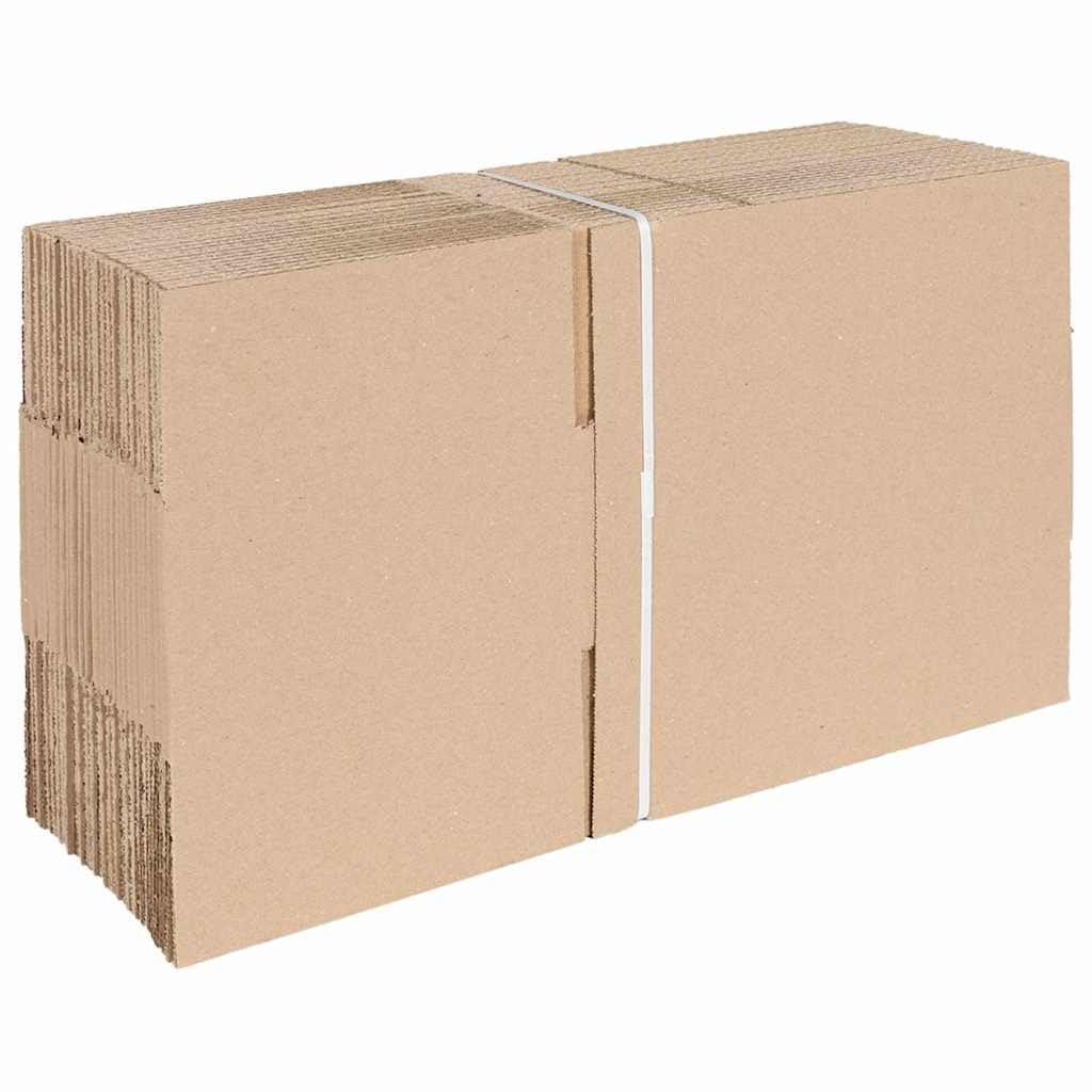 Set di 50 scatole pieghevoli da 25 x 17,5 x 10 cm, in cartone per ordine in ufficio e casa, impilabili