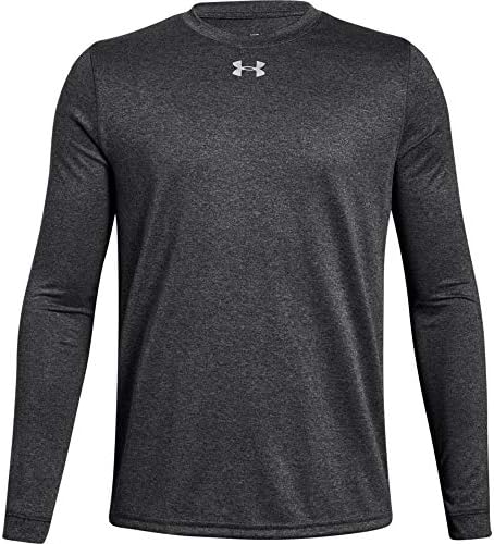 Under Armour Boys' Locker Tee Long-Sleeve T-Shirt , Carbon Heather (090)/  Metallic Silver , Youth Small : Amazon.sg: Fashion