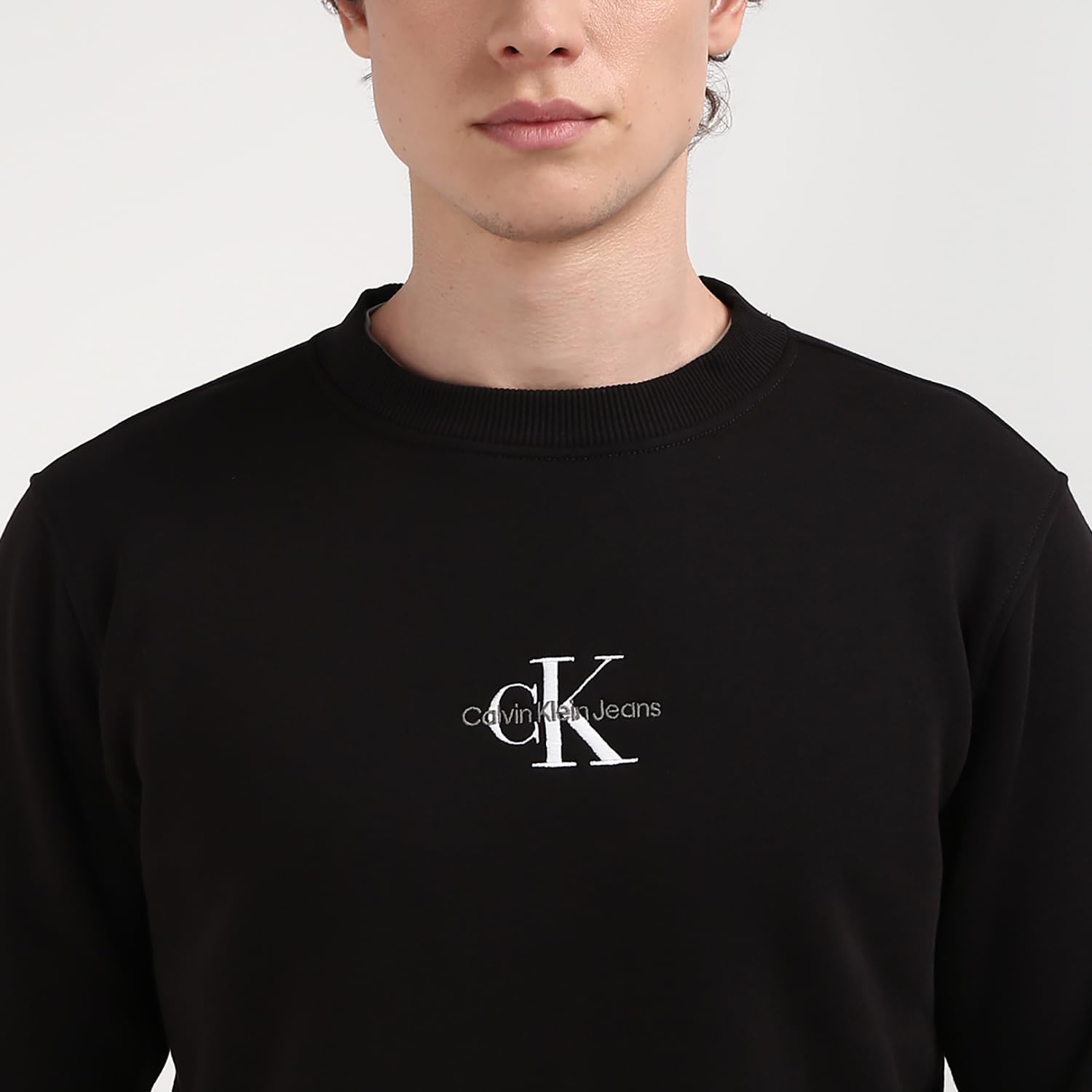Calvin Klein Uomo Felpa Core Monologo Senza Cappuccio