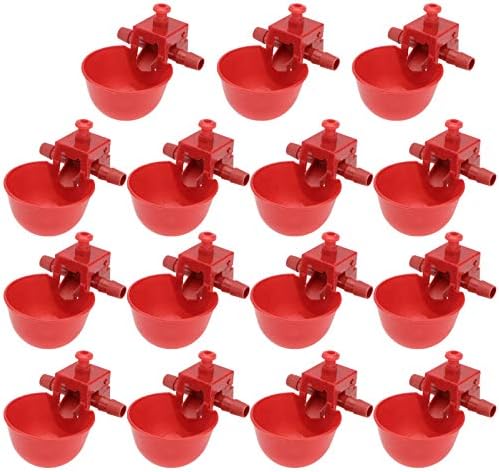 5 Pezzi Automatico Abbeveratoio Per Polli Ciotola Tazza Per Anatra Mangiatoia Per Polli Dispenser Per Acqua Per Uccelli Disposivo Di Alimentazione Dell'acqua Per Pollame In Plastica - Foto 12