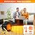 Outdoor Patio Heater, Portable Electric Garage Heaters with Thermostat, 3S Fast Heating, Super Long Cord, 3 Modes, Small Fan Heaters for Greenhouse, Indoor, Office, Outside, Tent, Outdoor Space Heater