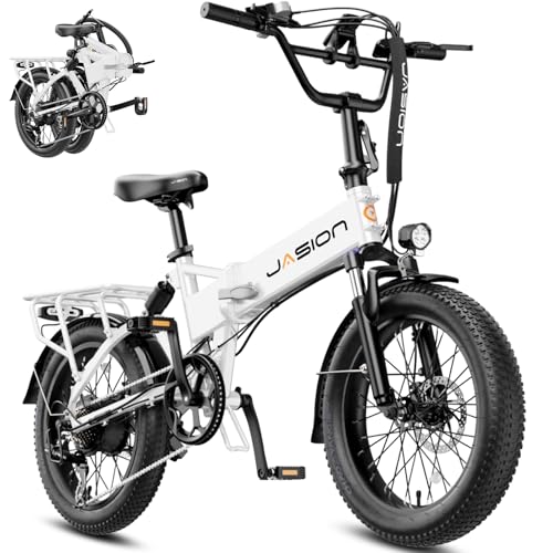 Jasion Electric Bike Adults, Peak 1200W Foldable Ebike...