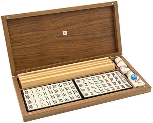 Dal Negro Mah Jong Set with Walnut Case Game by Italian Manufacturer