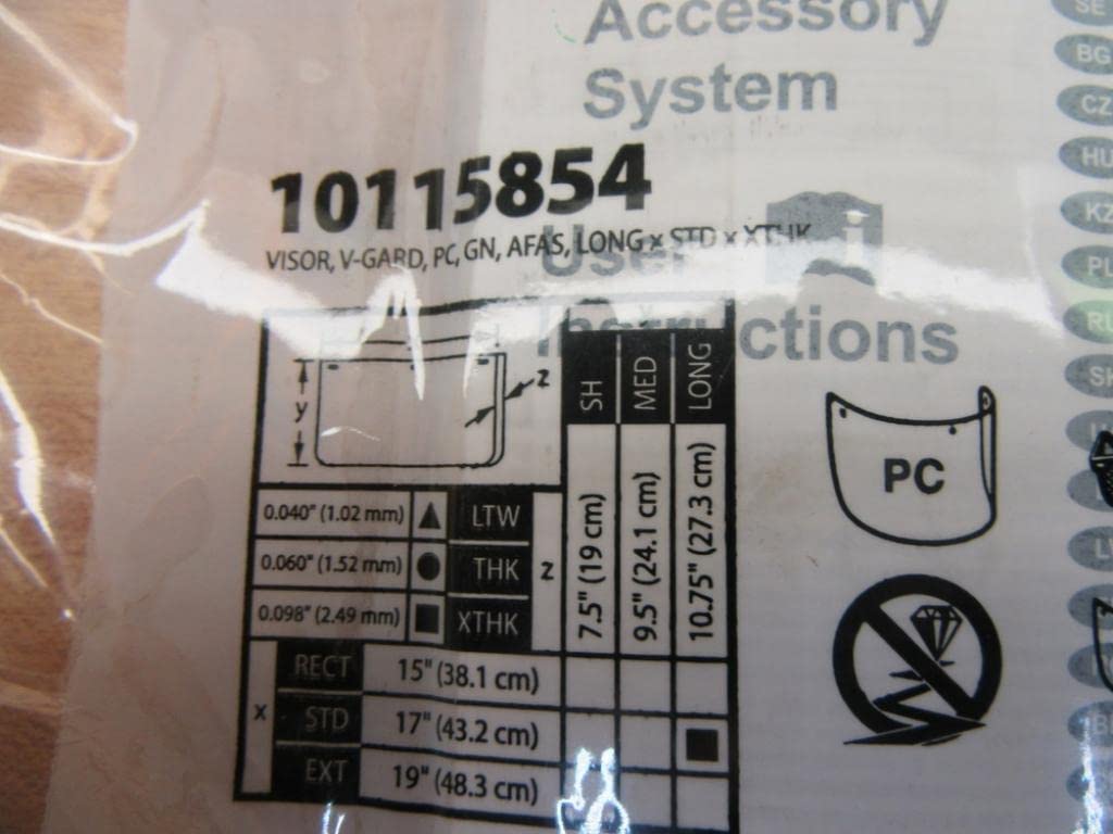 Faceshield Visor for 4EZC2, 4EZC5, 4EZC8, 4EZC9