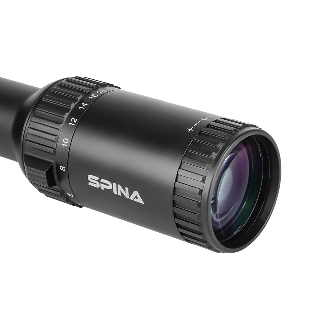 SPINA OPTICS 3-18x56mm Cannocchiale da puntamento Pistola Tiro tattico Mirino ottico, SFP Secondo piano focale Cannocchiale da caccia, Cannocchiali da puntamento tubo da 30 mm