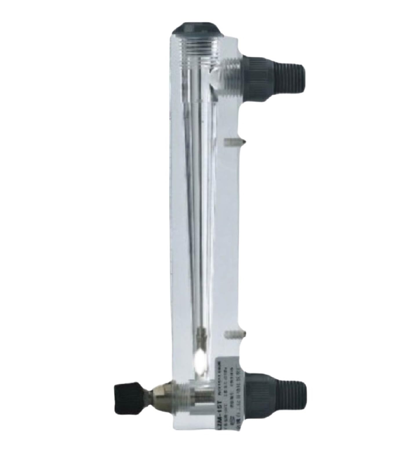 1pcs LZM-20JT Acrylic Flow Meter Panel Mount Rotameter Liquid Industrial Adjustable Valve(2.5-25Nm3-h)