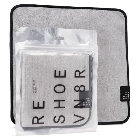 Reshoevn8r Premium Microfiber Cleaning Cloth - 11.5in x 11.5in - Super Soft Absorbent Microfiber Towel for Cleaning Shoes & Sneakers - Lint-Free & Machine Washable Cover