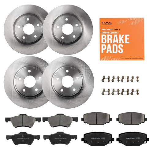 Max Advanced Brakes ValueMAX Front & Rear Brake Kit | Fits 2012-2019 Dodge Grand Caravan 2 Piston F...