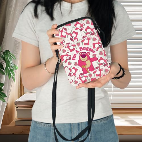 WZMPA Funny Lotso Bear Crossbody Bag Lotso Fans Gifts I'm A Hugger Shoulder Bag Lotso Bear Merchandise3