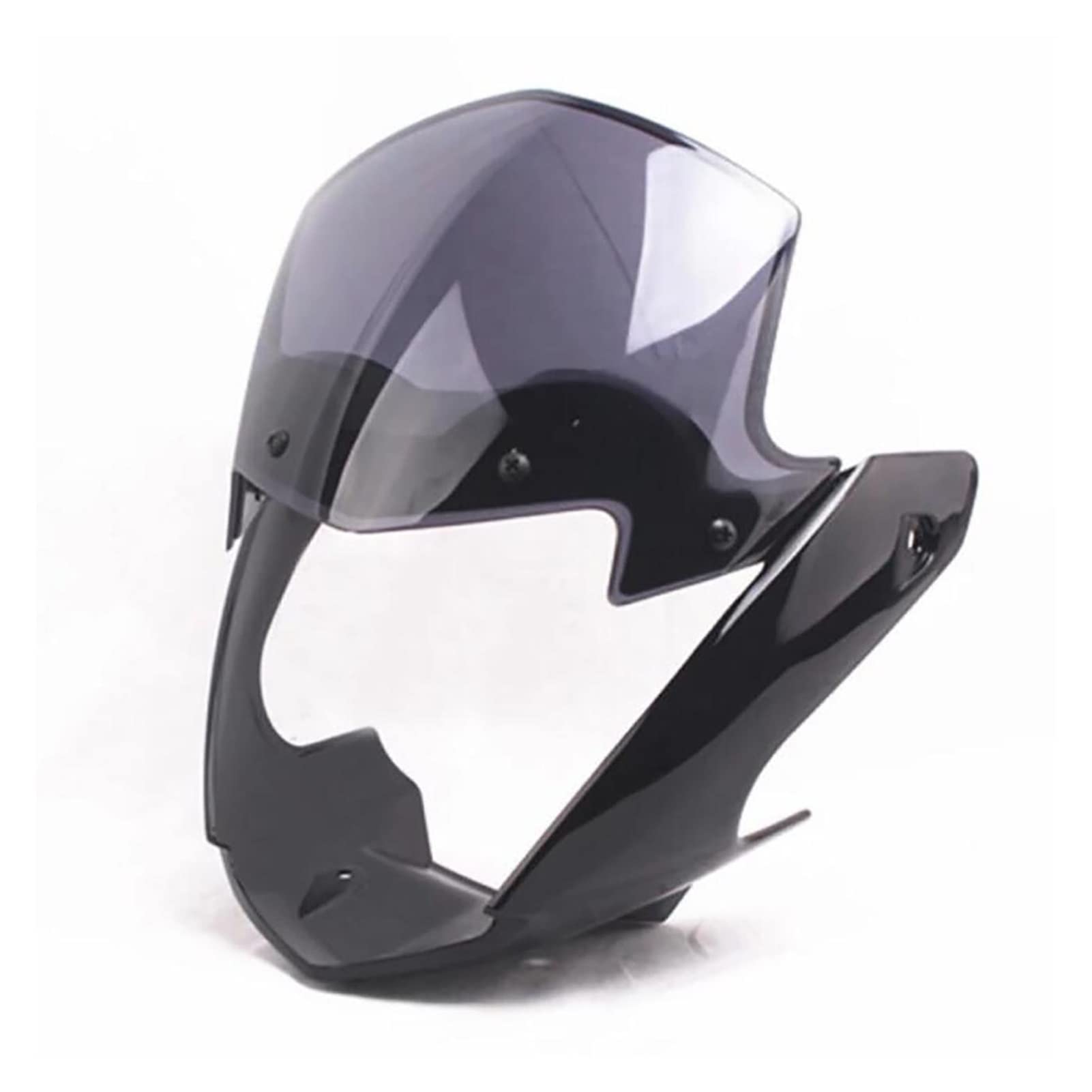 para Yamaha para YBR 125 2014 2015 2016-2017, Cubierta Protectora de carenado de Faro, Pantalla de Parabrisas con Accesorios Transparentes Protector Deflector (Color : 1 Juego)
