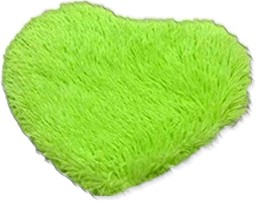 HNHDDZ Tappeto A Forma di Cuore Tappeti Bagno Stuoia Tappeto Camera da Letto Vivente Camera zerbini Cenare Camera Cucina Gabinetto Pavimento Mats Casa Arredamento Tappeti Pelosi (Bianco, 30 x 40 cm