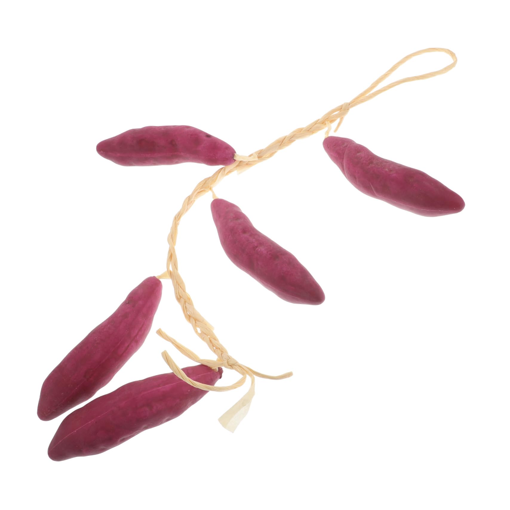 Ciieeo Artificial Sweet Potato Model Realistic Faux Vegetable for Home Decor Kitchen Display and Photography Props Lifelike Details Vibrant Colors Multipurpose Use