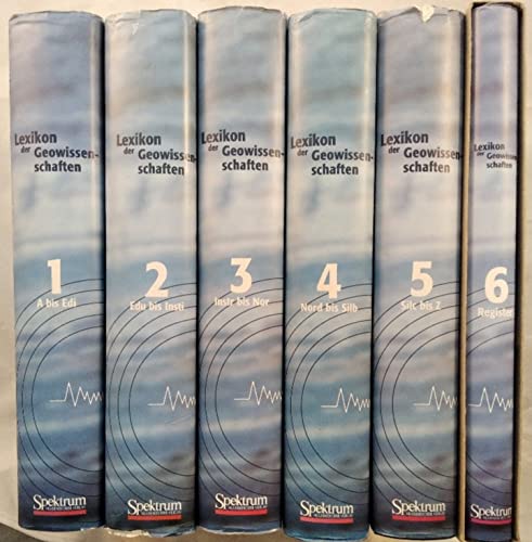 Lexikon der Geowissenschaften, Konvolut von 6 Bänden [6 Bücher].