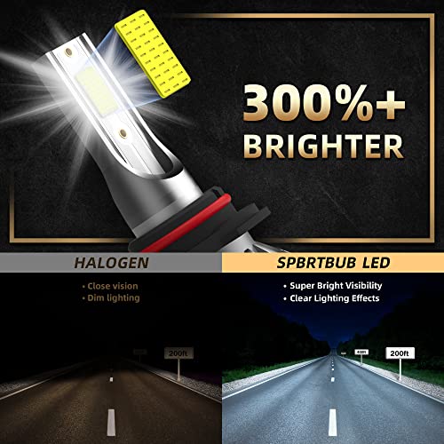 Image of led headlight bulbs, compatible with Ford EXPEDITION (2015-2020) 9005 & H11 High /Low Beam LED Headlight Bulbs, Pack of 4