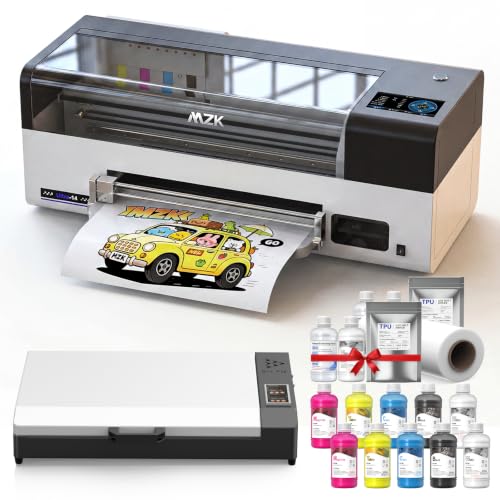 Image of MZK 14'' F1080 A3 Plus DTF Printer with Oven,One-Click Printhead Moisturizing+24 /7 Auto-Cleaning+White Circulation+Ink Anti-Clog Design,5 inch Smartscreen,2X Speed Compared to L1800,2-Year Ink Included