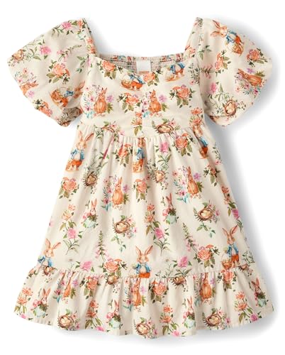 Gymboree Girls and Toddler Short Sleeve Tiered Dresses Garden Bunny 7