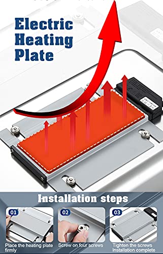 YAOYAOO Buffetwärmer Wärmebehälter für Speisen, Speisenwärmer Edelstahl Buffet Chafing Dish Warmhalteplatten, Stövchen… – Bild 8