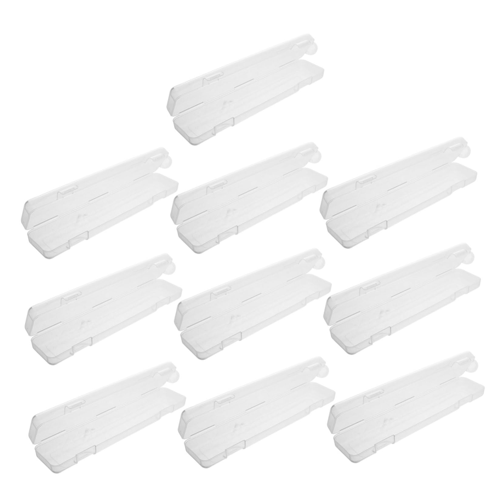 FOMIYES 10pezzi Astuccio Per Spazzolino Da Denti in Trasparente Scatola Da Viaggio Per Spazzolino Da Denti Con Coperchio Sigillato Custodia Protettiva Portatile Per Riporre Gli Oggetti Por