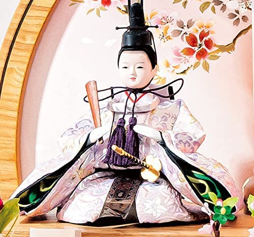 平安豊久　雛人形アクリルケース入り親王飾り・間口約４６×奥行約２８×高さ約２９㎝ Amazon | 雛人形 ひな人形 平安豊久 くるみ 親王ケース飾 アクリル