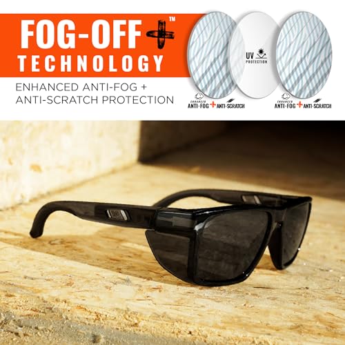 Image of Ergodyne Skullerz SIXTEN Safety Sunglasses with Side Shields, Anti Fog