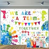 Teamwork Backdrop Colorful Confetti Rainbow Earth Celebrations Events Photography Background Team Work Theme...