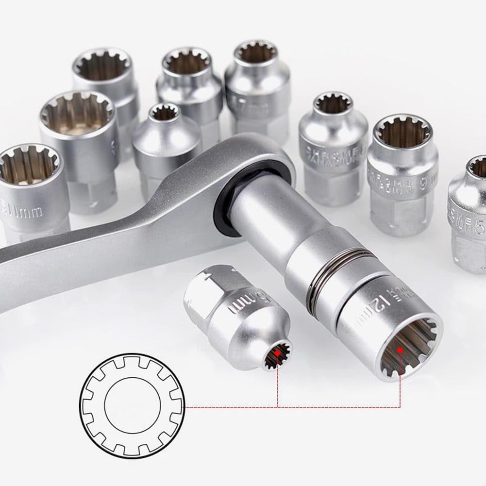 Zestaw narzędzi do naprawy samochodu – zestaw kluczy nasadowych z grzechotką, zestaw kluczy nasadowych Torque Combo i narzędzia samochodowe dla mechaników, entuzjastów DIY, kompletny zestaw