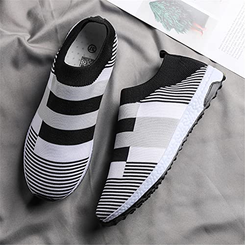 LLTMALL Women's Laceless Mesh Sneakers Slip on Lightweight Stability Running Shoes3