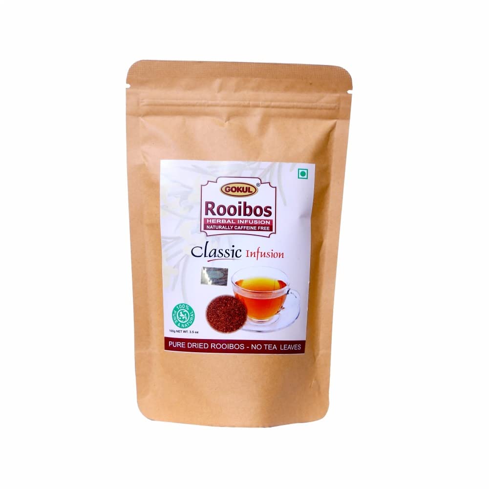 GOKUL ROOIBOS CAFFEINE FREE HERBAL TEA ANTI OXIDANT 100 GM PACK OF 2� (B0B4KC4J42) Amazon Price History, Amazon Price Tracker