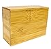 The Splendid Chef Recipe Set | Sturdy Bamboo Recipe Box with 20 Dividers and 100, 4x6 Recipe Cards