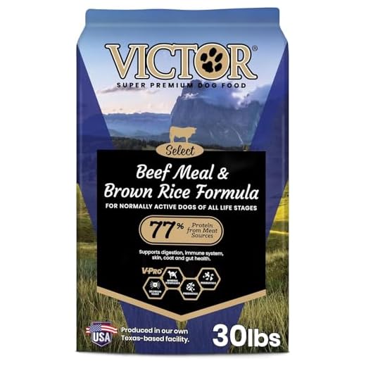 VICTOR Super Premium Dog Food – Select Beef Meal & Brown Rice Formula for Immune and Gut Health – Gluten-Free Beef Meal Dry Dog Food for All Normally Active Dogs of All Life Stages, 30 lbs