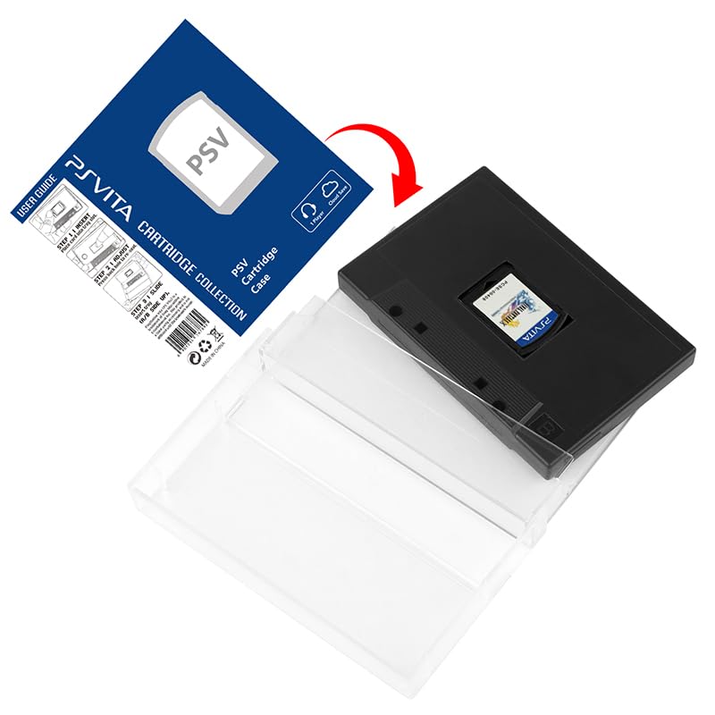 1-Pack Vita Game Card Storage Cases Compatible with Sony PlayStation Vita – Rigid 0.4mm ABS Cartridge Holders for Travel, Shelf Display & Collection Organization, Protective Cases & Dust Covers image 4