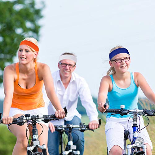 Image of Bememo 12 Pcs Sweatbands Sport Headbands for Men & Women Basketball Headband Sport Competitions Sweat Headbands Running Terry Cloth Moisture Wicking for Yoga,Tennis,Gym,Exercise