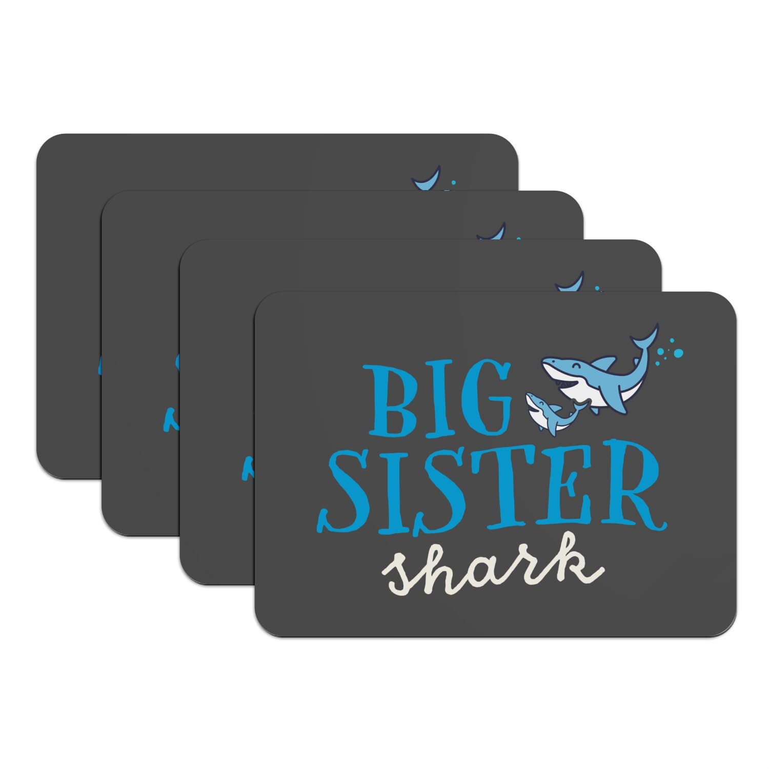 Sets de table requin noir pour repas enfant amusants et sans taches