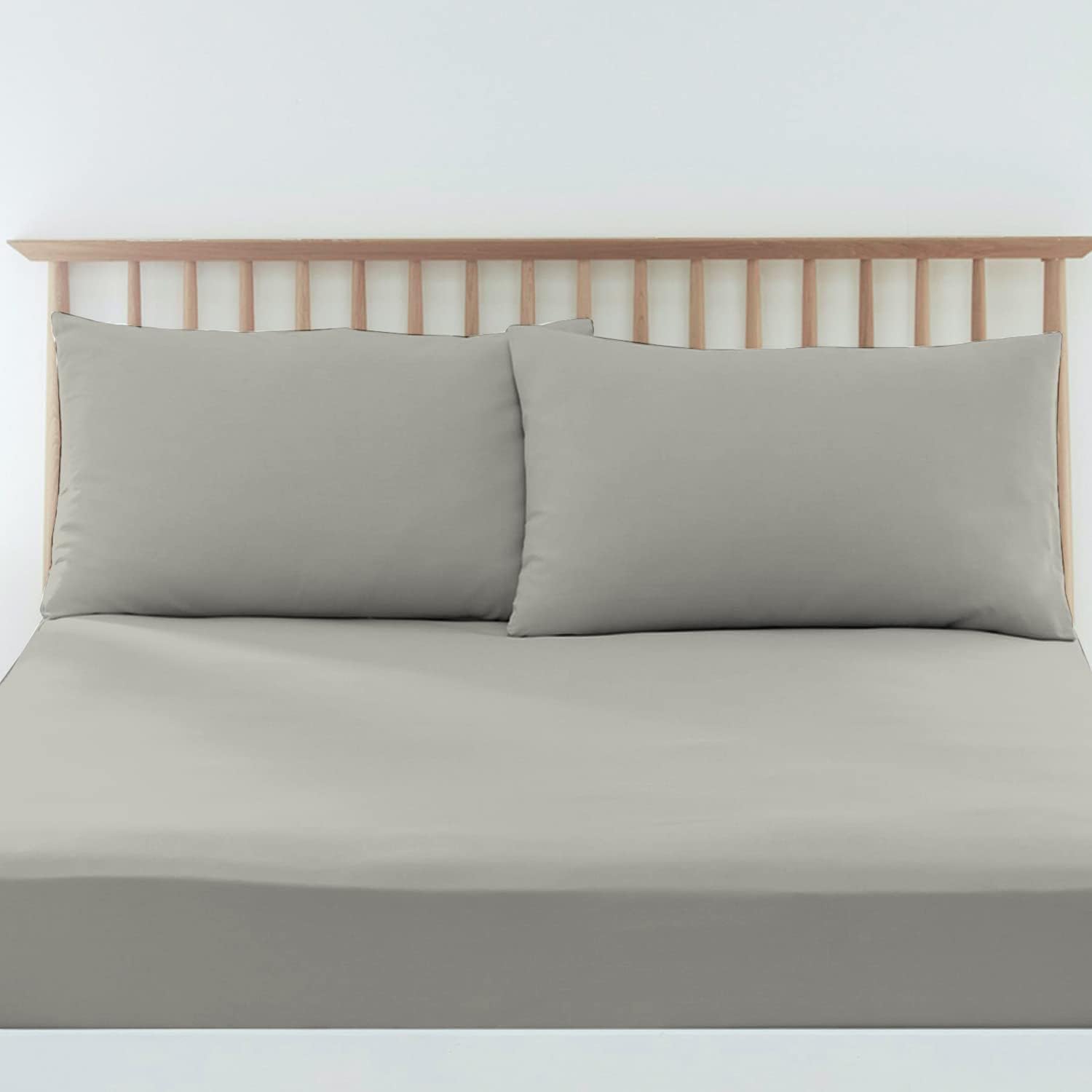 Pizuna Luxus Szatén Párnahuzat 40x80 cm, 2 darabos csomag, ezüst színben