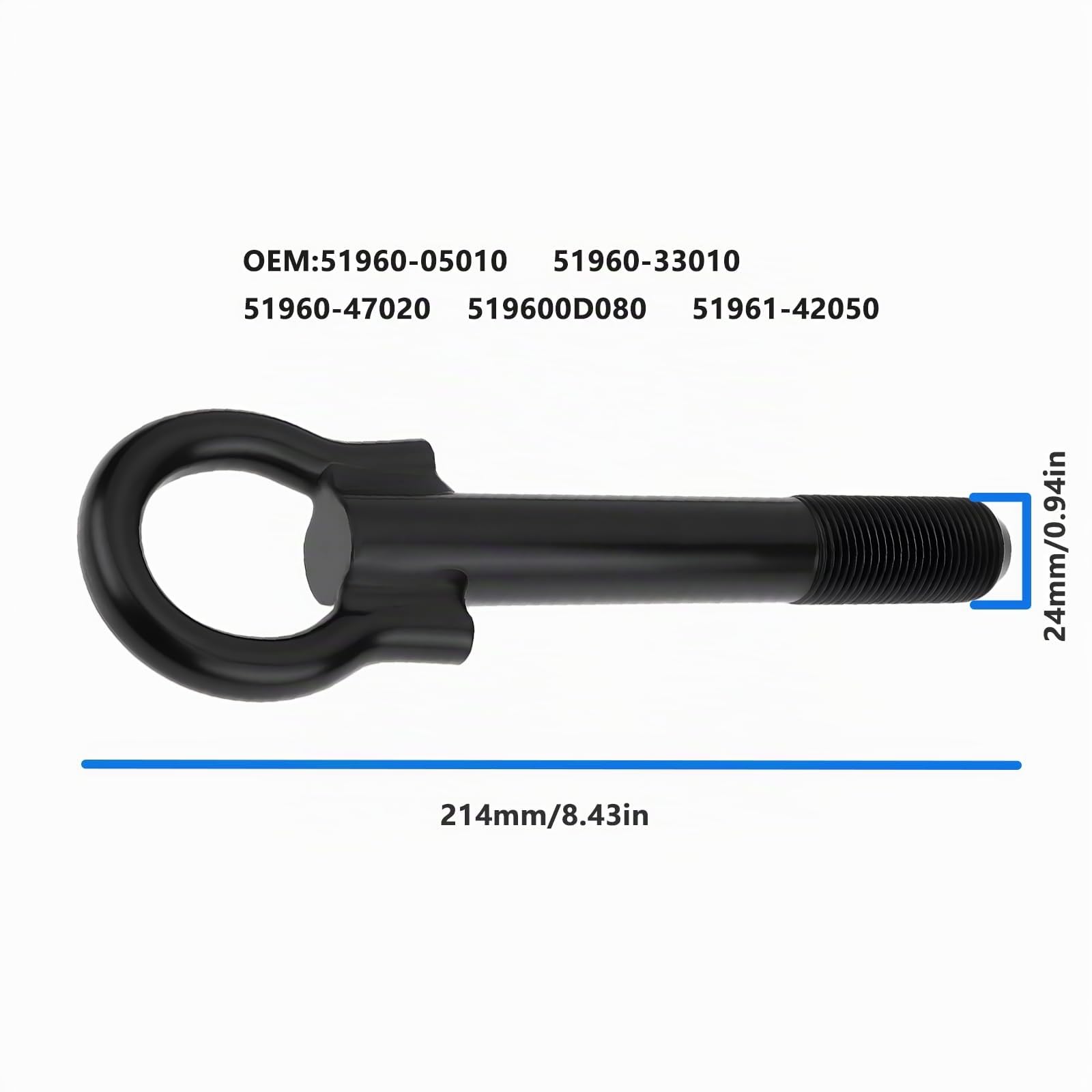 Crochet de Remorquage Compatible avec Toyota Auris Avensis Verso Yaris RAV4 Compatible avec Lexus 51960-05010