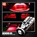 SIRIUSLED Extremely Bright 3030 Chipset LED Bulbs for Car Interior Dome Map Door Courtesy Light bulb Compact 175 168 194 2825 Red Pack of 10