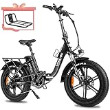 VITILAN U7 Electric Bike Adults Folding Fat Tire Ebike 750W Motor 28MPH Step-Thru 16AH Removable LG