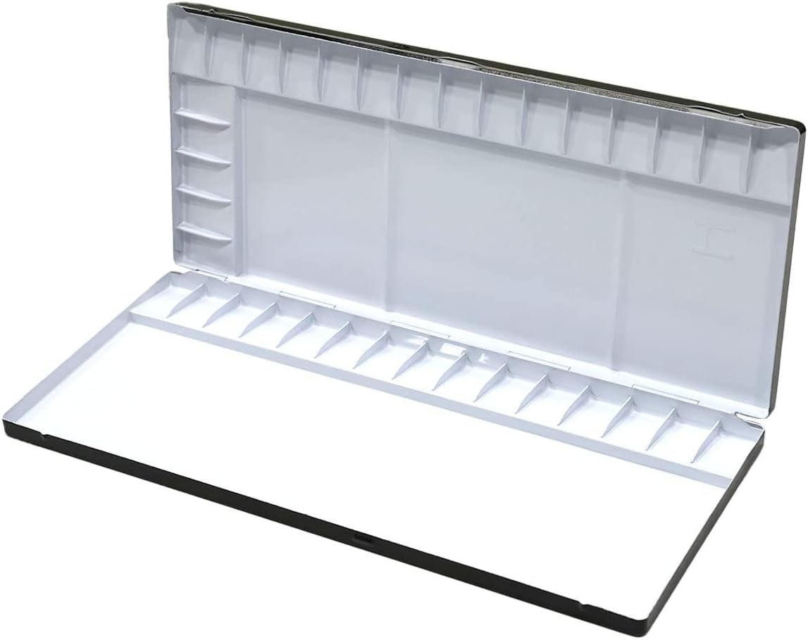 Aluminum Watercolor Palette 35 Well (13.8" x 5.9" x 0.9")