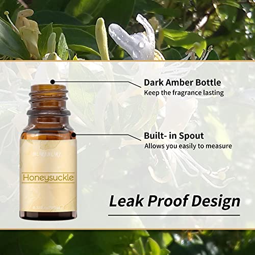 Image of BURIBURI Honeysuckle Essential Oils, 100% Pure, Undiluted, Natural Aromatherapy Honeysuckle Oil for Diffuser, Massage