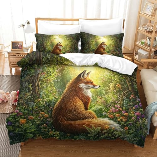 Housse de couette 200x200 microfibre super douce pour lit double enfant 3D - 3