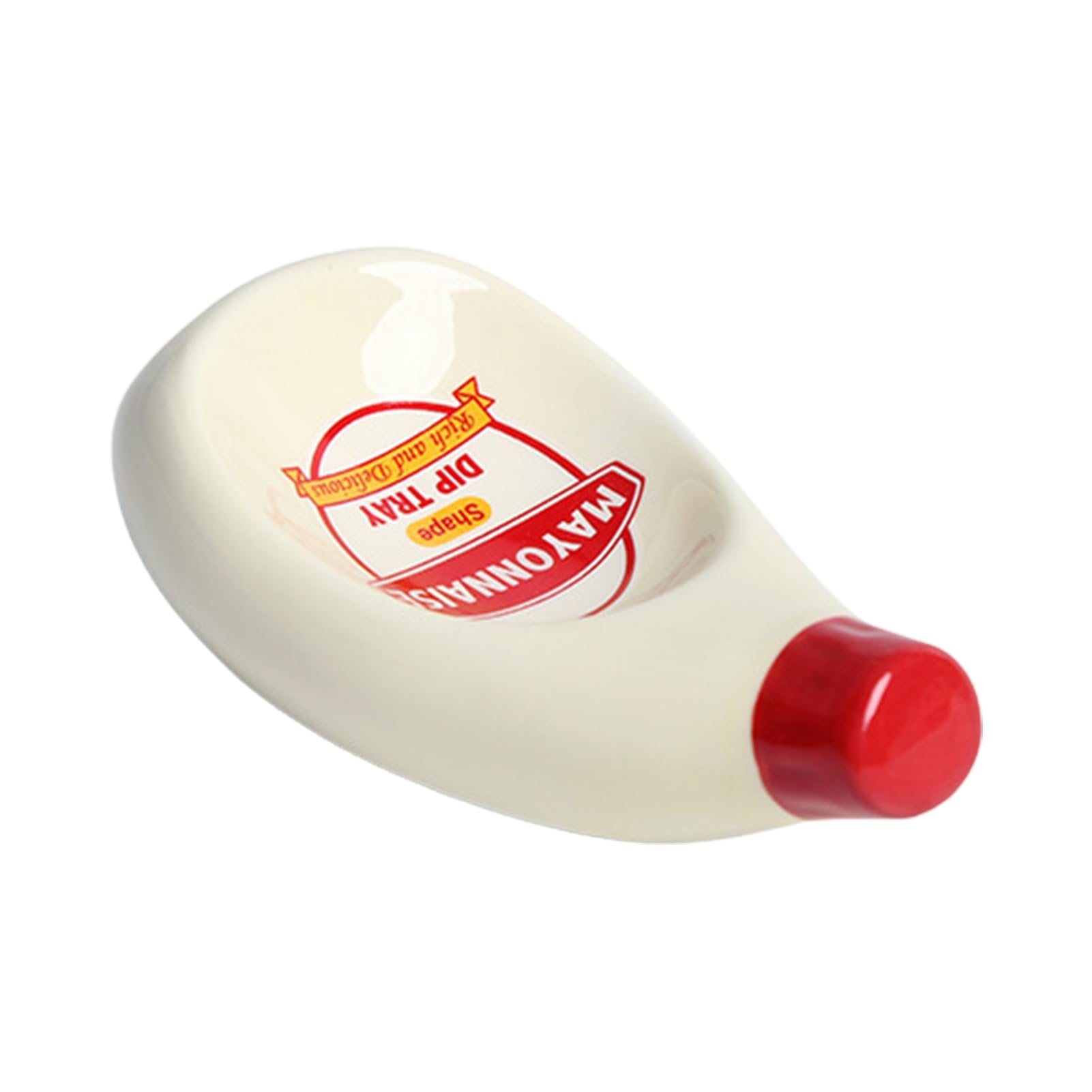 matumou Dipping Dish Eye-catching Unique Shape Ceramic Tomato Ketchup Dipping Bowl Desktop Decor for Home Dipping Dish