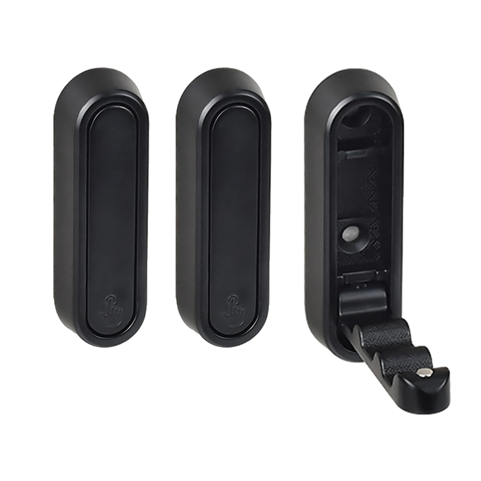 Hdoytxxm Black Of 3 Multipurpose Foldable Hooks Strong Metal Bathroom Storage Solution Retractable Shower Hook For House Space Saving Wall Hooks