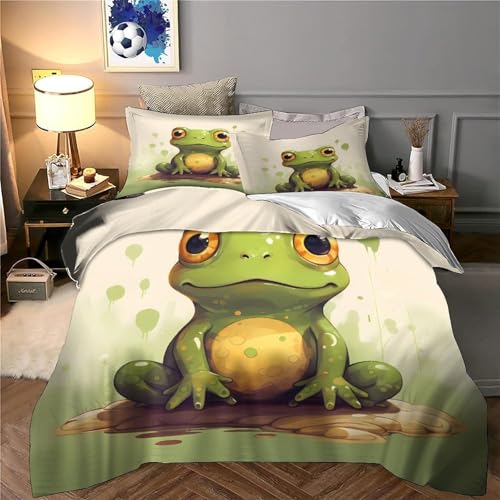 Housse de couette 3D chien mignon parure de lit double hypoallergique - 6