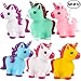 Bedwina Mini Unicorn Toy Figures - (Pack of 12) Squirt Bath Tub Toy for Kids, Squeezable and Squirtable Figurine Party Favor Supplies, Goodie Bag Fillers and Stocking Stuffers