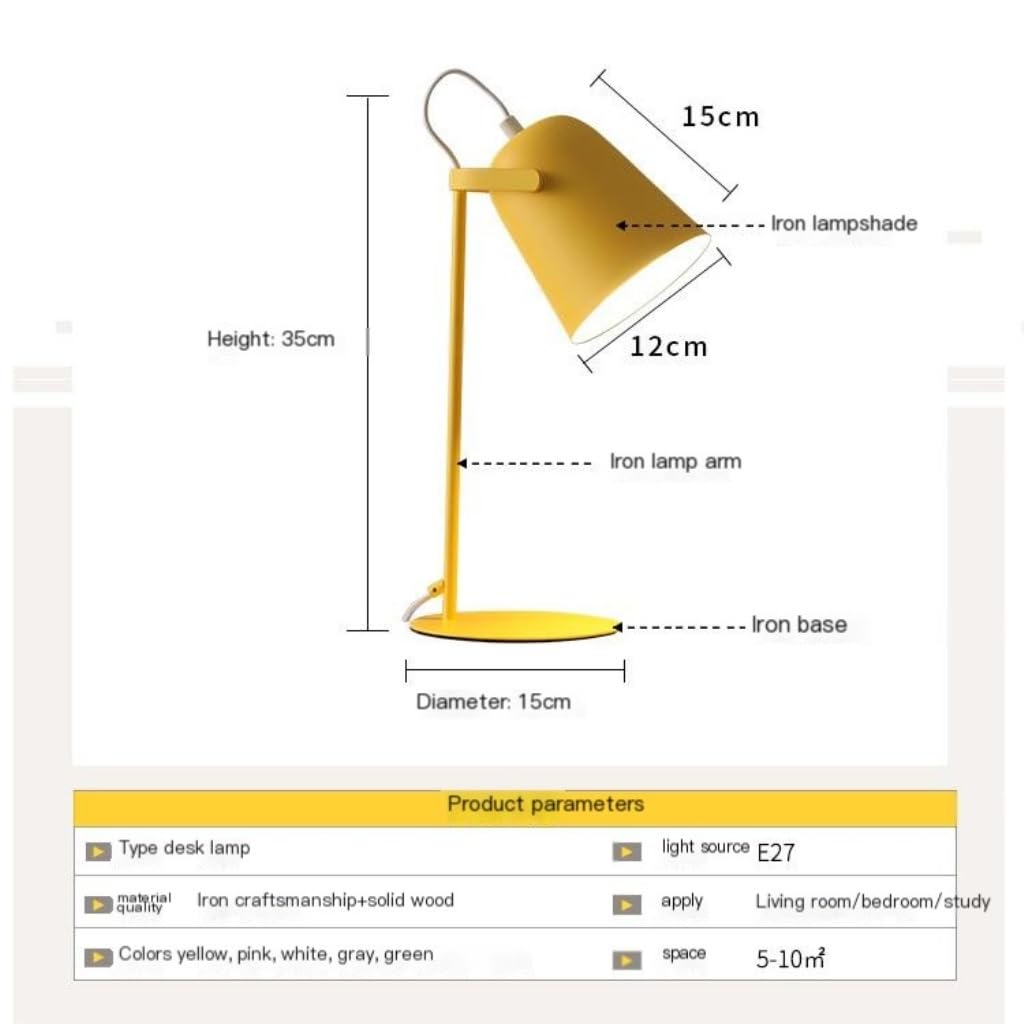 Schreibtischlampen Schlafsaal Kleiner Schreibtisch Lampe Ins Schüler LED Eye Protection Desk Girl Schlafsaal Makkaron Farbschreibtisch Lampen Lampen Büro (G, A) Innovate