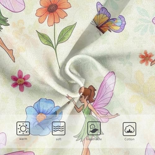 Kids Underwear Girls, Fairies Wings Toddler Panties, Girls' Cotton Brief Underwear, 2T–8 Years3