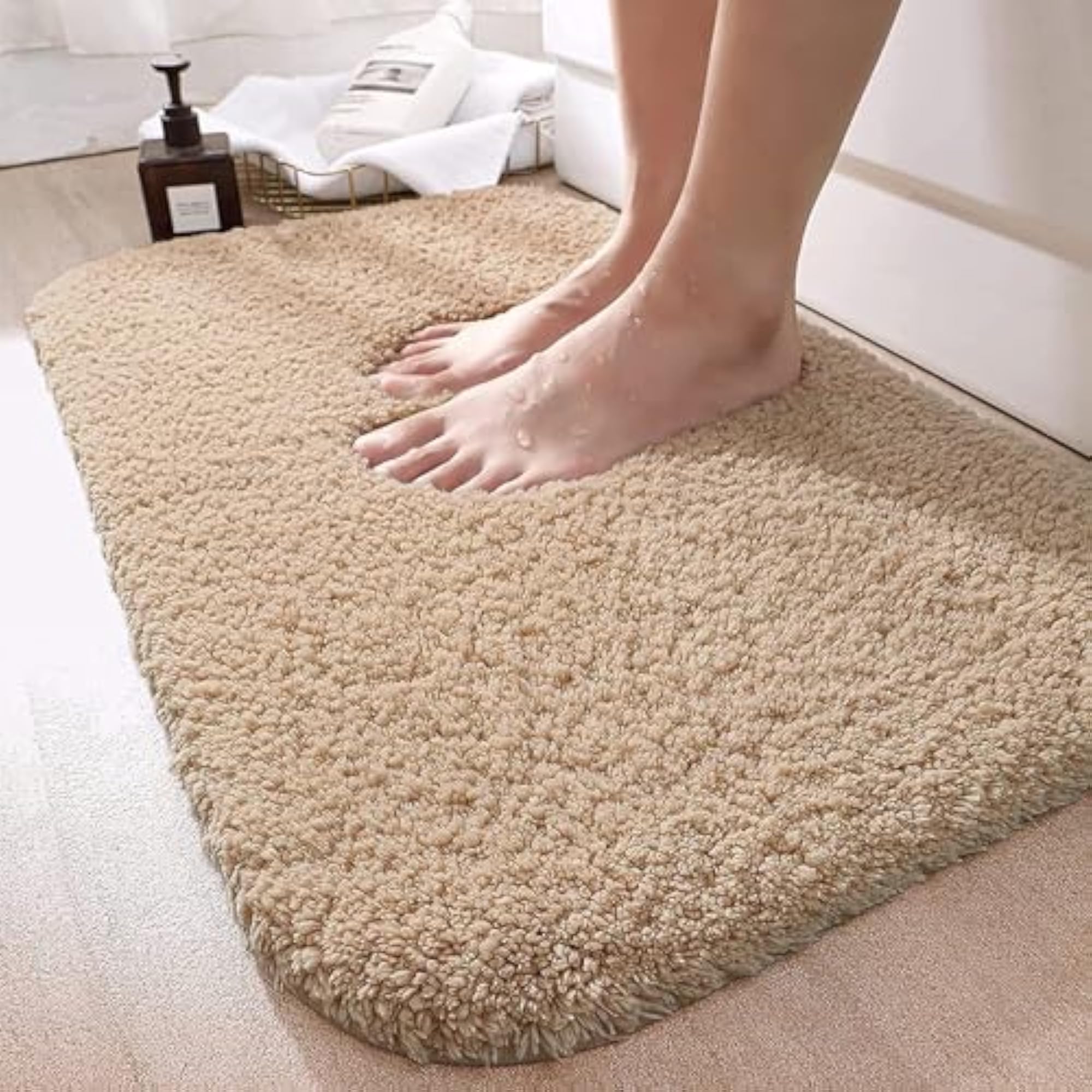 Anti-Skid Microfiber Bath Mat, Water Absorbent for Bathroom